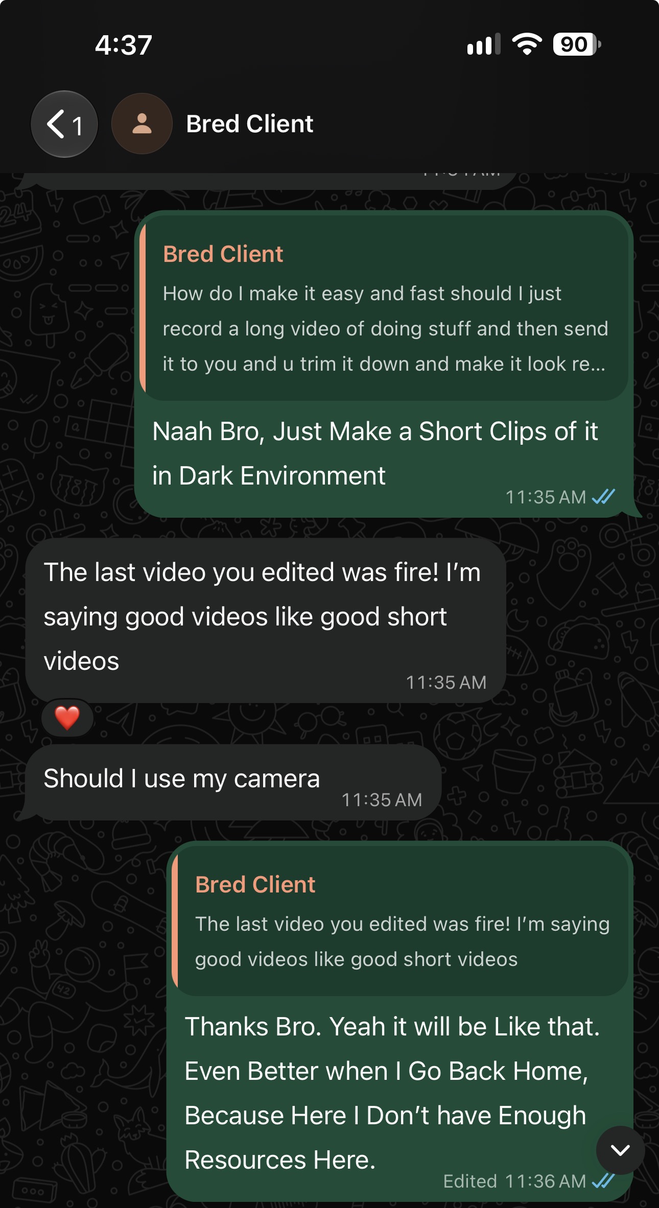 Client Feedback 4